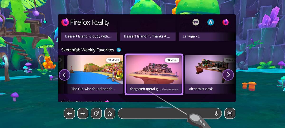 Firefox Reality podrá enviar contenido a tus gafas de realidad virtual