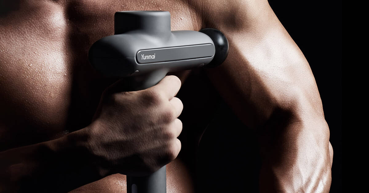 una de las pistolas de masaje muscular